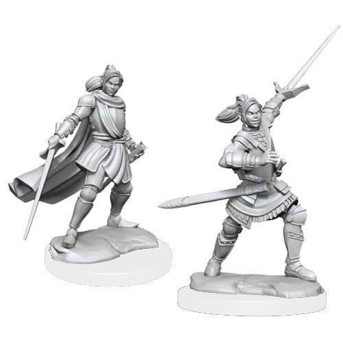 Critical Role Unpainted Miniatures: W01 Half-Elf Paladin Xhorhas Female
