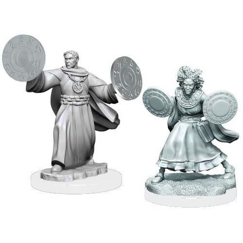 Critical Role Unpainted Miniatures: W01 Human Graviturgy and Chronurgy Wizards Female