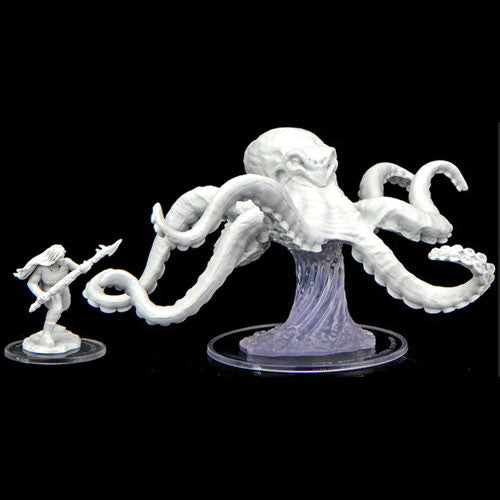 Critical Role Unpainted Miniatures: W02 Ashari Waverider & Octopus
